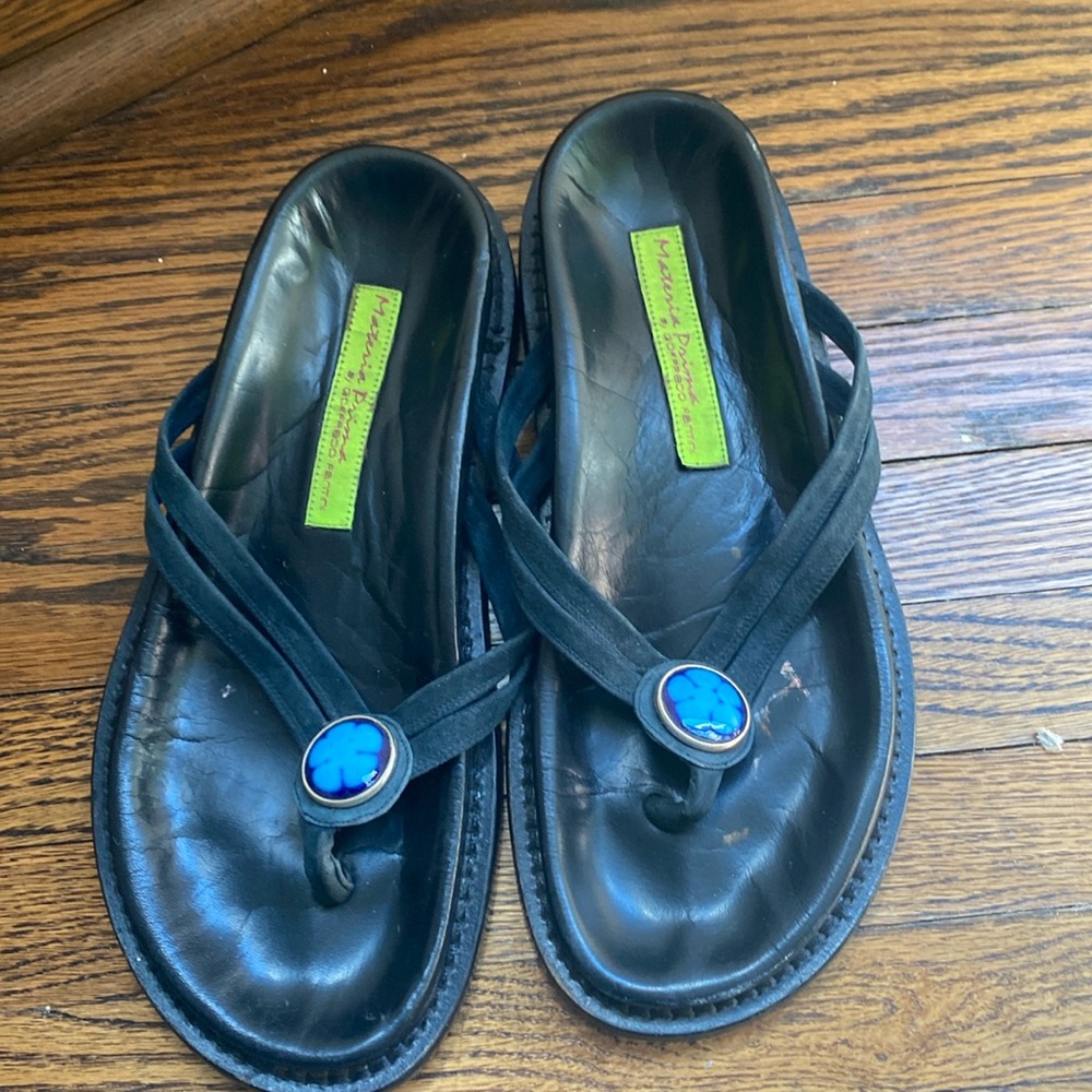 RARE VINTAGE MATERIA PRIMA BY GOFFREDO FANTINI SANDALS.